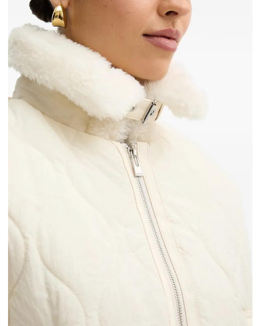 Morgan Natural Quilted Collar Jacket