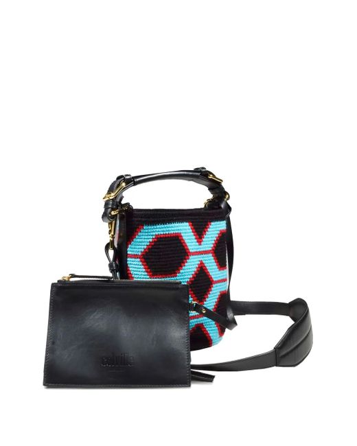Colville Blue Small Hexagon Bucket Bag
