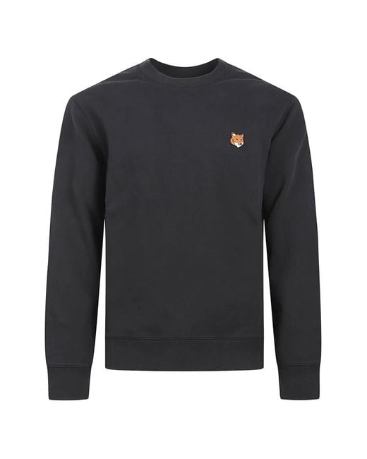 Maison Kitsuné Blue Fox Head Sweatshirt for men