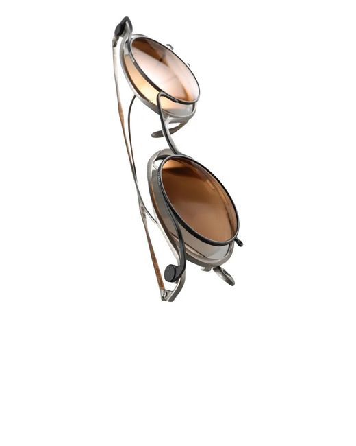 Rigards Brown X Ziggy Chen Round-Frame Sunglasses