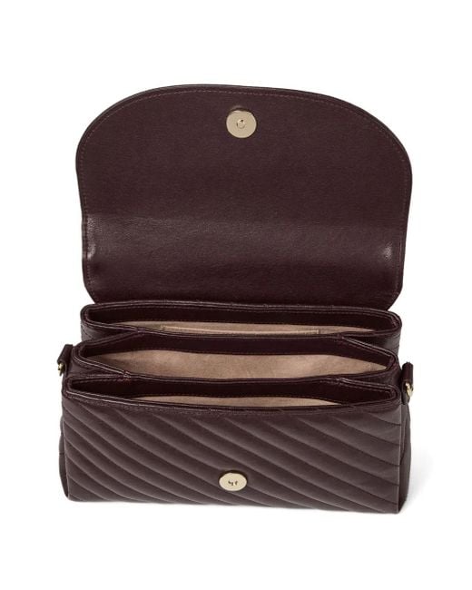 Jimmy Choo Purple Curve Quilted Shoulder Bag
