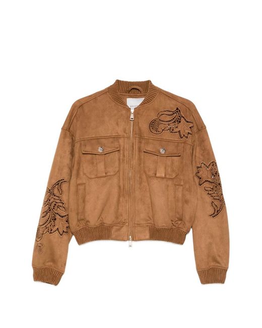 ERMANNO FIRENZE Brown Flap-Pocket Jacket