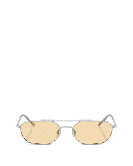 Brunello Cucinelli Natural Tyler Geometric-Frame Sunglasses