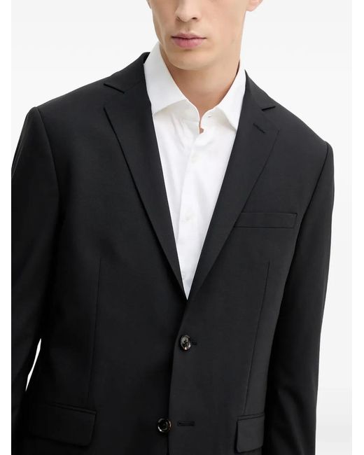 Mos Mosh Black Single-Breasted Blazer for men