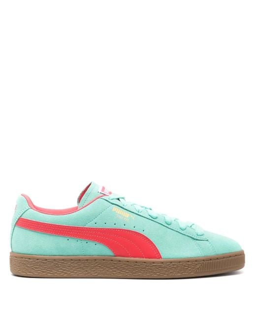 PUMA Green Suede Terrace Sneakers for men
