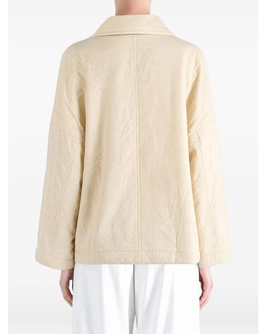 Casey Casey Natural Luna Double-Breasted Padded Jacket
