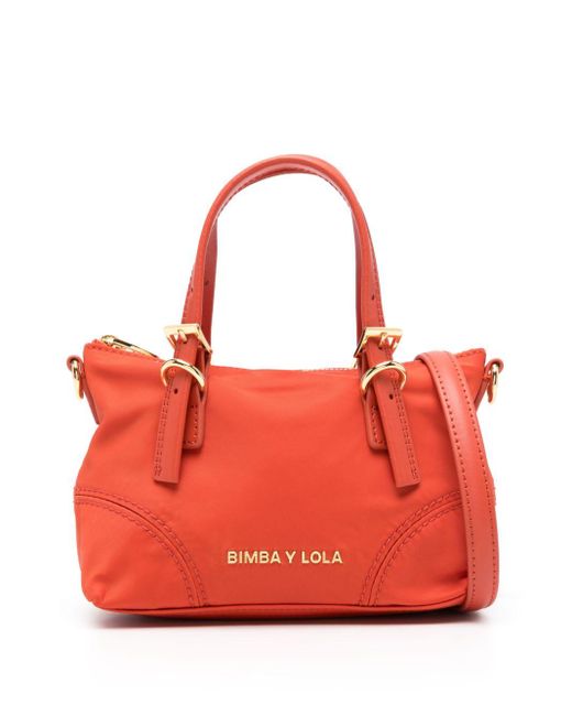 Mini sac à plaque logo Bimba Y Lola en coloris Red