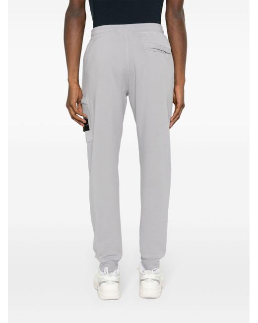 Stone Island Gray Compass-motif Track Pants for men