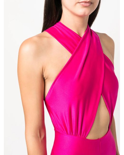 ANDAMANE Pink Hola Open-Back Jumpsuit