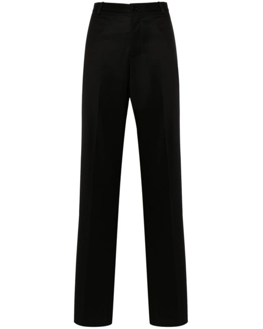 Balenciaga Black Straight-leg Tailored Wool Trousers