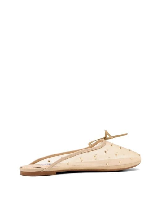 Senso White Connor Studded Bow Mules