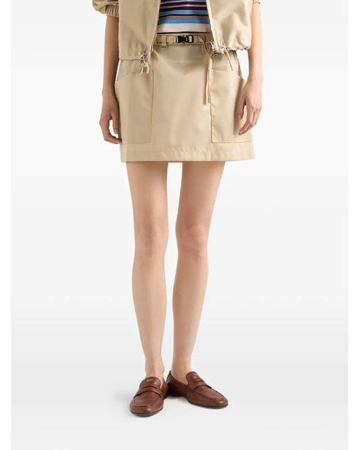 Prada Natural Re-Nylon Mini Skirt