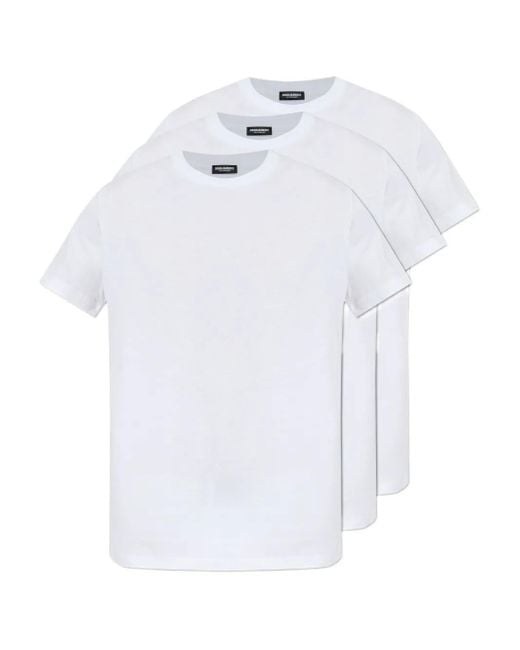 メンズ DSquared² コットン Tシャツ セット White