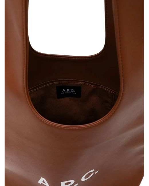 A.P.C. Brown Ninon Tote Bag