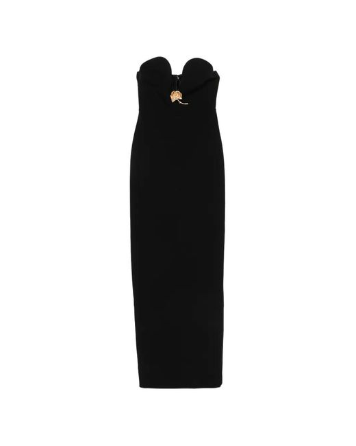 Roland Mouret Black Sweetheart Floral Dress