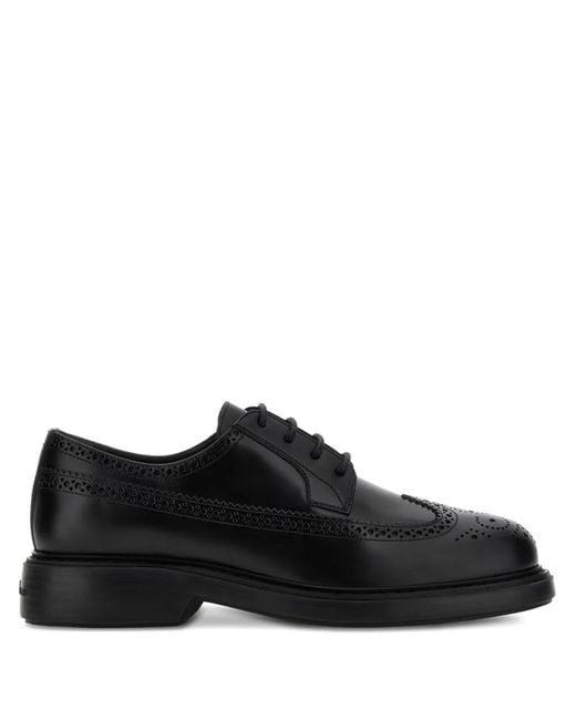 Hogan Black H704 Derbies for men