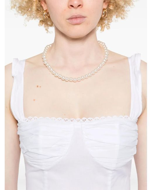 Charo Ruiz White Dessine Top