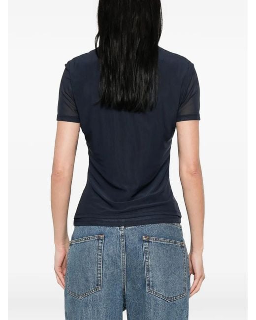 Blugirl Blumarine Blue Crystal-Embellishment T-Shirt
