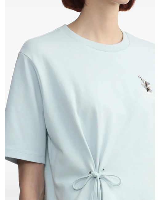 Musium Div. レースアップ Tシャツ Blue