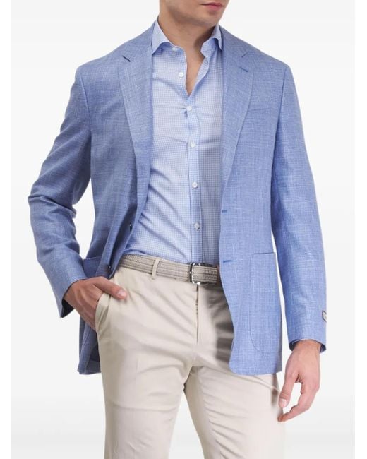 Canali Einreihiges Sakko in Blue für Herren