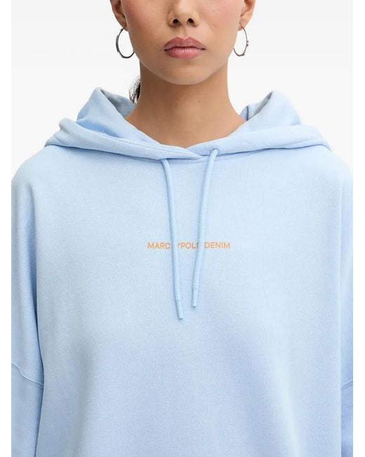 Marc O' Polo Blue Floral-Print Hoodie