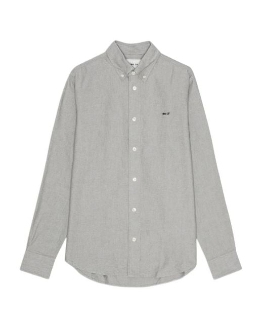 NN07 Button-Down Overhemd in het Gray voor heren