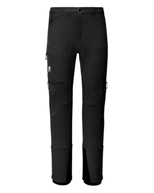 Pascal Millet Black Logo-Detail Side-Pocket Trousers for men