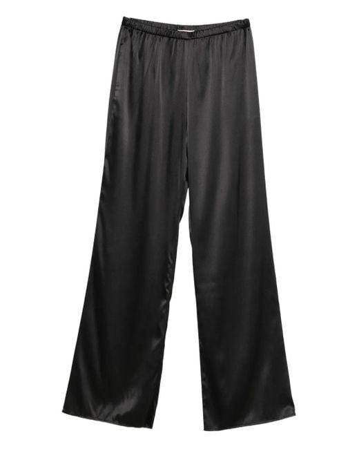 Purotatto Black Elasticated-Waistband Trousers
