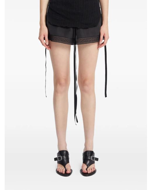 Ann Demeulemeester Black Bri Heeled Thong Sandals