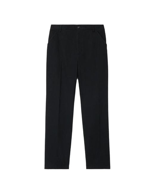 Filippa K Black Carl Pressed-Crease Trousers for men