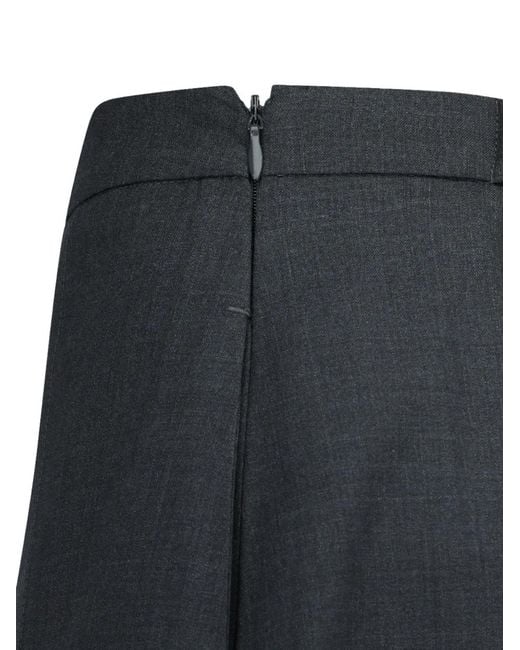 Amomento Black Pleated Culotte Trousers