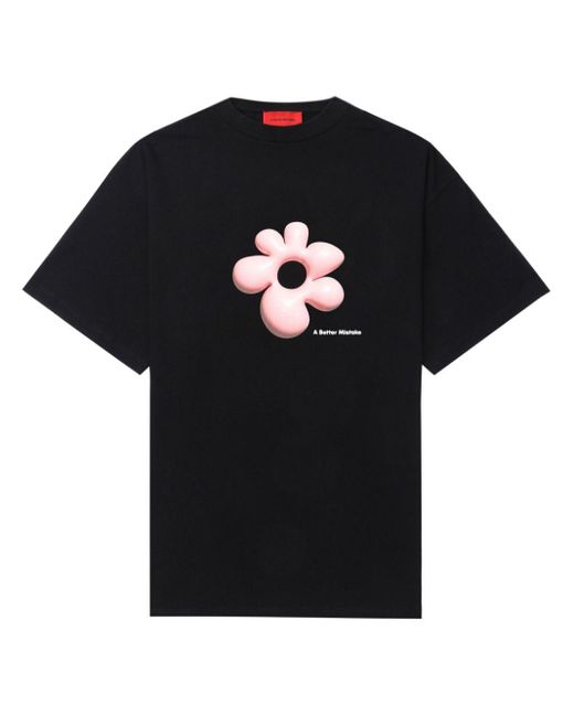 A BETTER MISTAKE Black T-Shirt mit grafischem Print