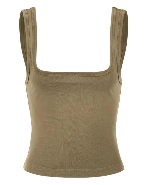 Entire studios Green Square-Neck Tank Top