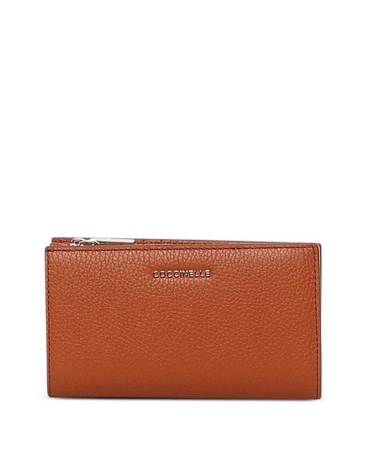 Coccinelle Brown Zip Leather Wallet