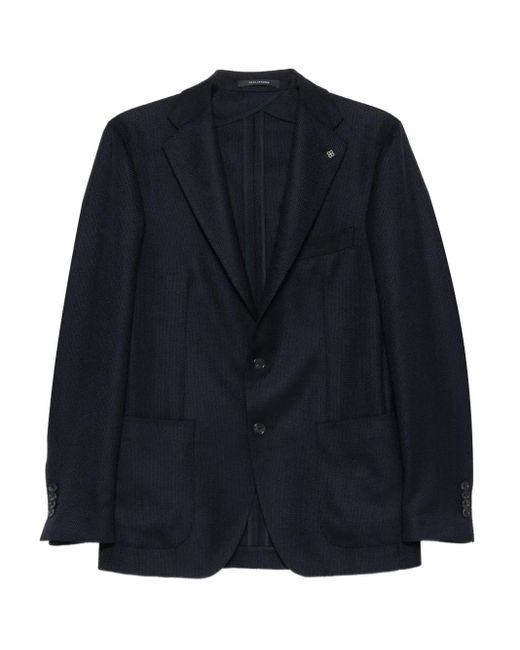 Blazer A Due Bottoni di Tagliatore in Blue da Uomo