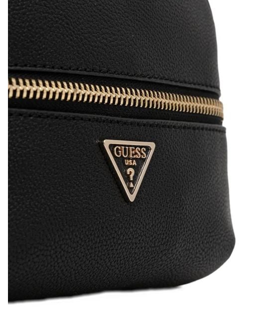 Guess Black Rucksack mit Logo-Schild