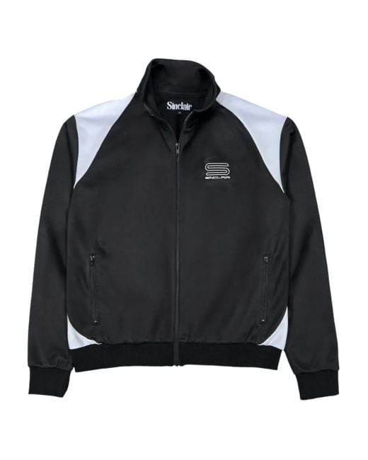 Chaqueta de chándal SMT190 con logo bordado Sinclair de hombre de color Black