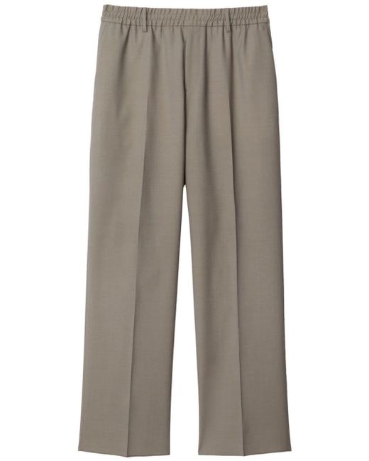 Pantalones anchos Burberry de hombre de color Gray