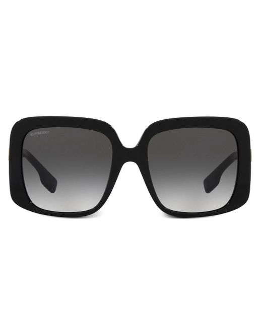 Burberry Penelope Square-frame Sunglasses in Black | Lyst
