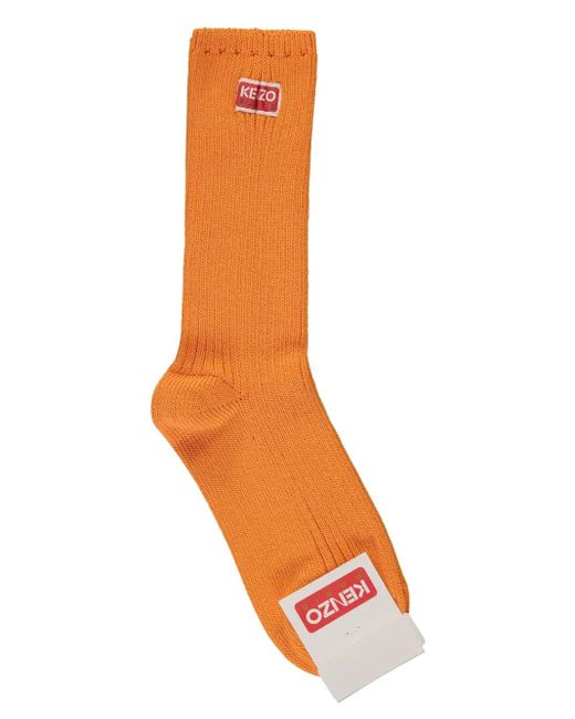 KENZO コットンブレンド 靴下 Orange