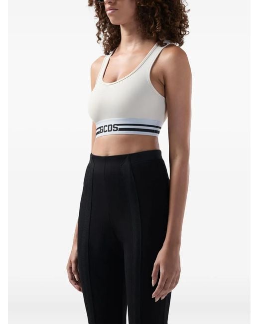 Gcds White Logo-Band Tank Top