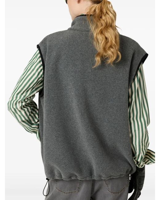 Miu Miu Gray Fleece Sweatshirt