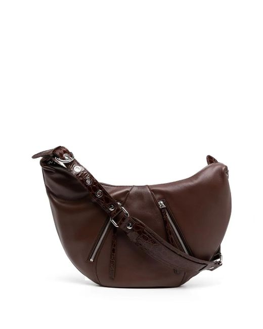 Borsa A Spalla Story di By Far in Brown