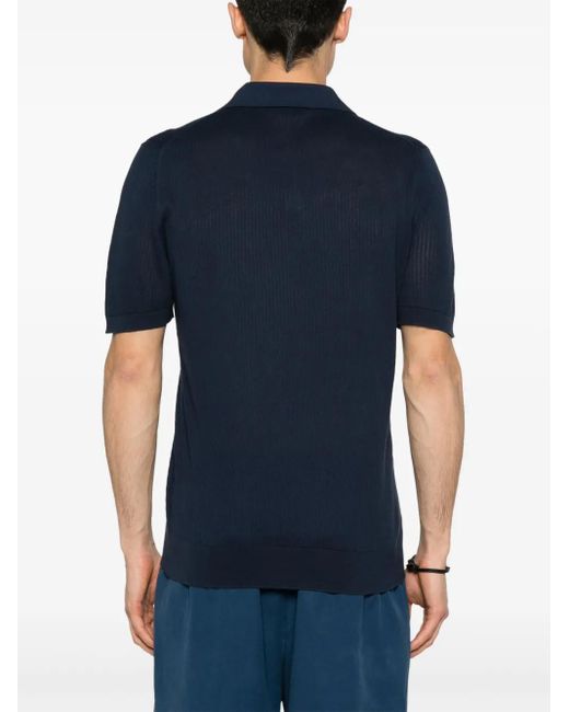 Fedeli Blue Bambu T-Shirt for men