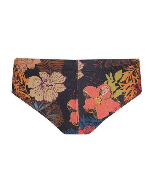 Slip De Bain À Fleurs Amir Slama pour homme en coloris Black
