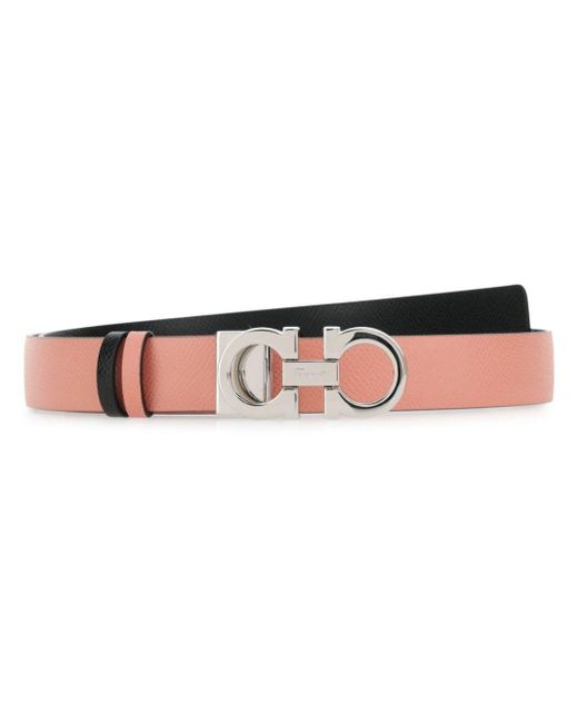 Ferragamo Pink Gancini Belt