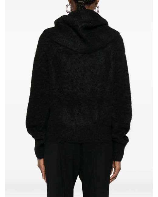 Totême Black Funnel Sweater