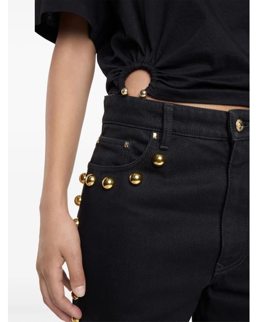 Rabanne Black Wide-Leg Jeans