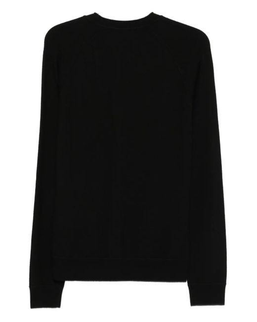 DSquared² Black V-Neck Buttoned Cardigan for men