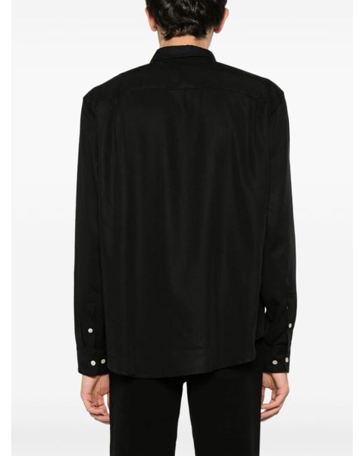 A Kind Of Guise Black Fulvio Lyocell Shirt for men